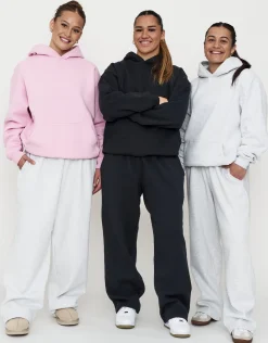 Essential Wide Track Pants in Slate