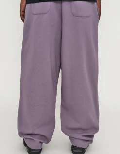 Essential Wide Track Pants in Slate