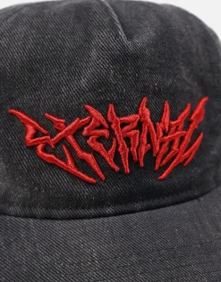 Eternal Distressed Cap in Washed Black