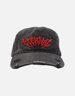 Eternal Distressed Cap in Washed Black