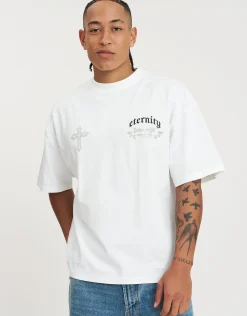Eternity Box Fit T Shirt in Blanc
