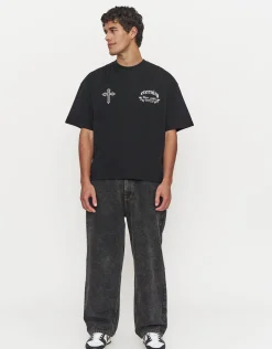 Eternity Box Fit T Shirt in Black