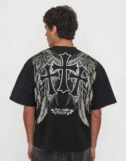 Eternity Box Fit T Shirt in Black