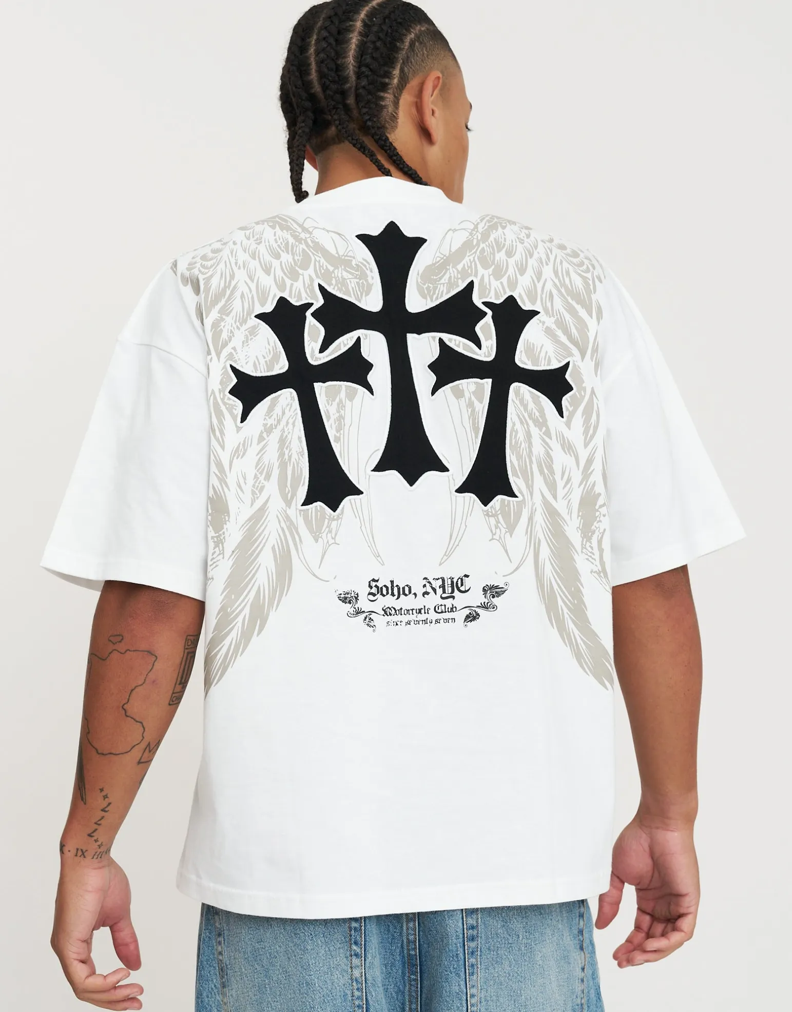 Eternity Box Fit T Shirt in Black