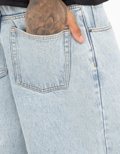 Extra Baggy Fit Jeans in Scrub Blue