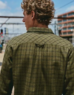 Field Check Long Sleeve Shirt in Khaki