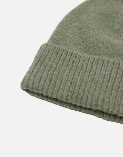 Fluffy Knit Beanie in Navy