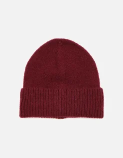 Fluffy Knit Beanie in Navy