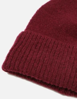 Fluffy Knit Beanie in Navy