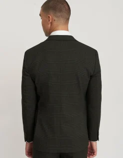 Glenroy Check Suit Jacket in Forest