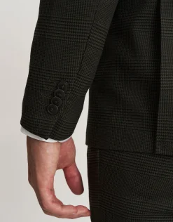 Glenroy Check Suit Jacket in Forest
