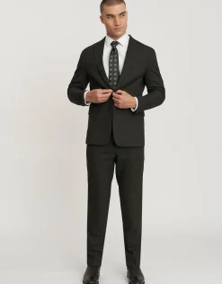 Glenroy Check Suit Jacket in Forest