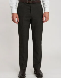 Glenroy Check Suit Trousers in Forest
