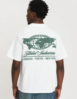 Global Industries Relaxed Fit T Shirt in Blanc