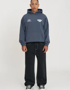 Graffiti Weekend Club Hoodie in Shadow Blue