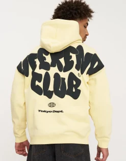 Graffiti Weekend Club Hoodie in Shadow Blue