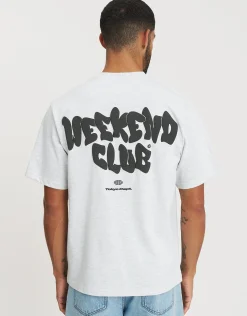 Graffiti Weekend Club Relaxed Fit T Shirt in Black