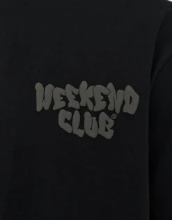 Graffiti Weekend Club Relaxed Fit T Shirt in Snow Marl
