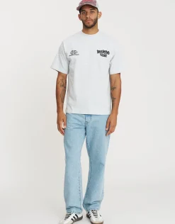 Graffiti Weekend Club Relaxed Fit T Shirt in Snow Marl