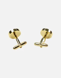 Grid Square Cufflinks in Silver