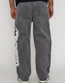 Heartless Baggy Fit Jeans in Grey