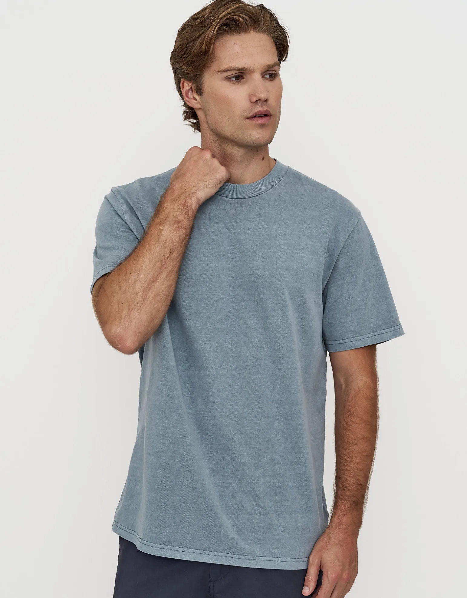 Heavyweight Regular Fit T Shirt in Black