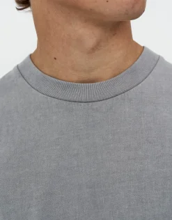 Heavyweight Regular Fit T Shirt in Grey Mist
