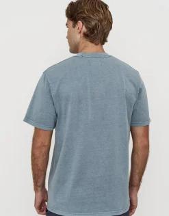 Heavyweight Regular Fit T Shirt in Blue Chalk