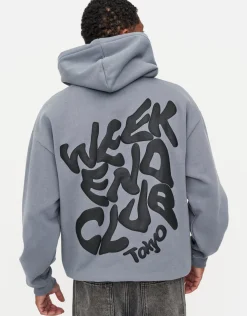 Heavyweight Weekend Club Hoodie in Snow Marle