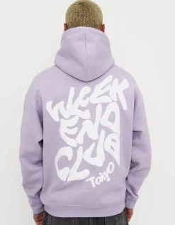 Heavyweight Weekend Club Hoodie in Snow Marle