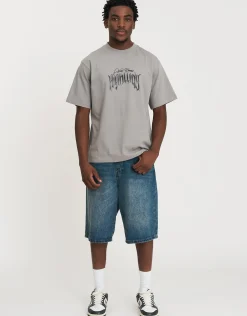 Highway SX Relaxed Fit T Shirt in Alloy Grey