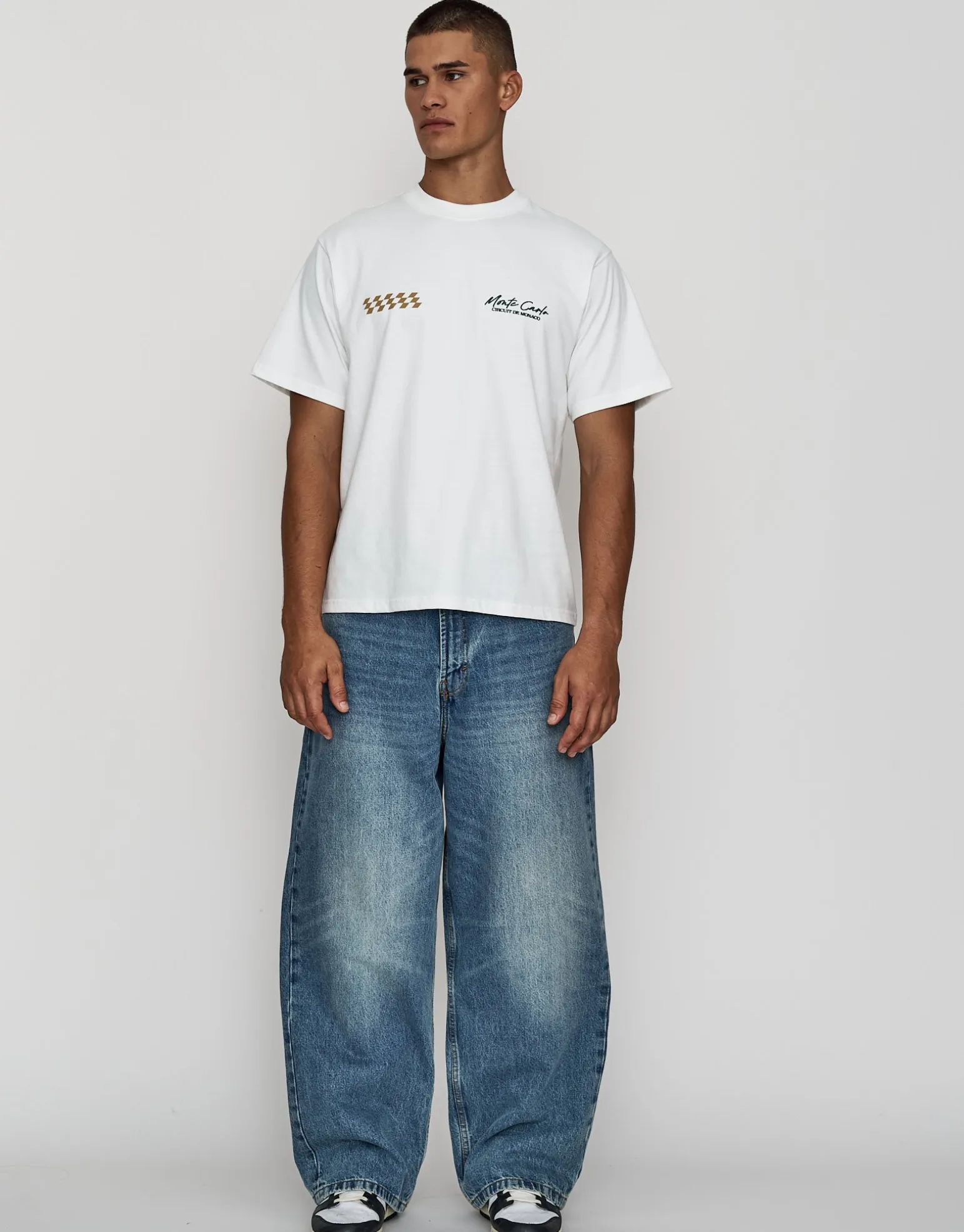 Hyper Car Relaxed Fit T Shirt in Pewter Grey