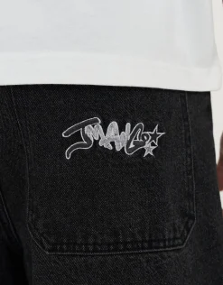 JManGo Baggy Fit Jorts in Blue Fade
