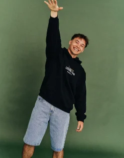 JManGo Baggy Fit Jorts in Blue Fade