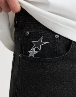JManGo Baggy Fit Jorts in Blue Fade