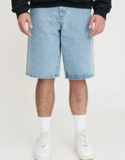 JManGo Baggy Fit Jorts in Blue Fade