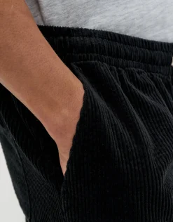 Jumbo Cord Shorts in Charcoal