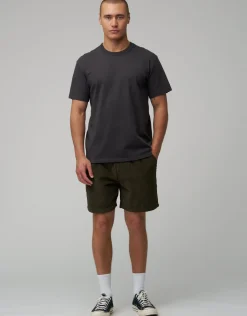 Jumbo Cord Shorts in Forest Green