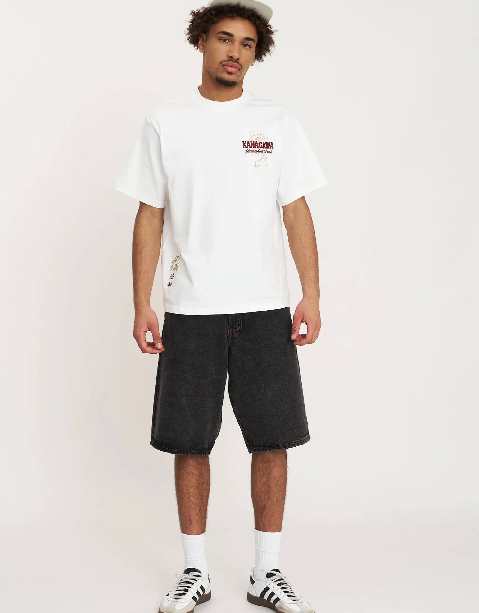 Kanagawa Tiger Tee in Pewter Grey