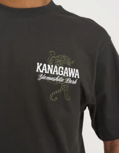 Kanagawa Tiger Tee in Pewter Grey