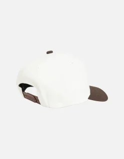 LA Emblem Hat in Off White/brown
