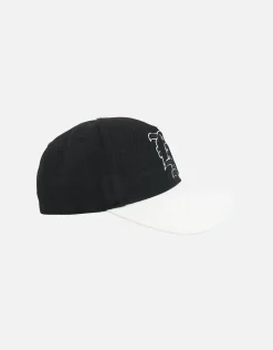 LA Emblem Hat in Off White/royal