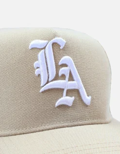 LA Emblem Hat in Tan