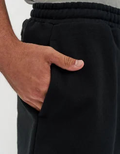 Leisure Baggy Fit Track Short in Black
