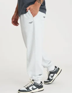 Leisure Club Baggy Track Pants in Pewter Grey