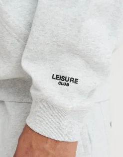 Leisure Club Oversized Hoodie in Pewter Grey