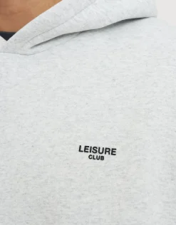 Leisure Club Oversized Hoodie in Pewter Grey
