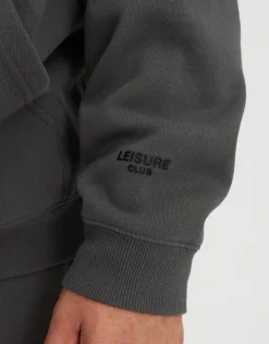 Leisure Club Oversized Hoodie in Snow Marle