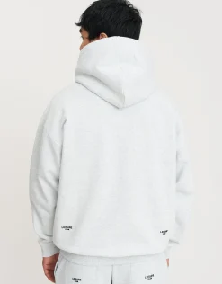 Leisure Club Oversized Hoodie in Snow Marle