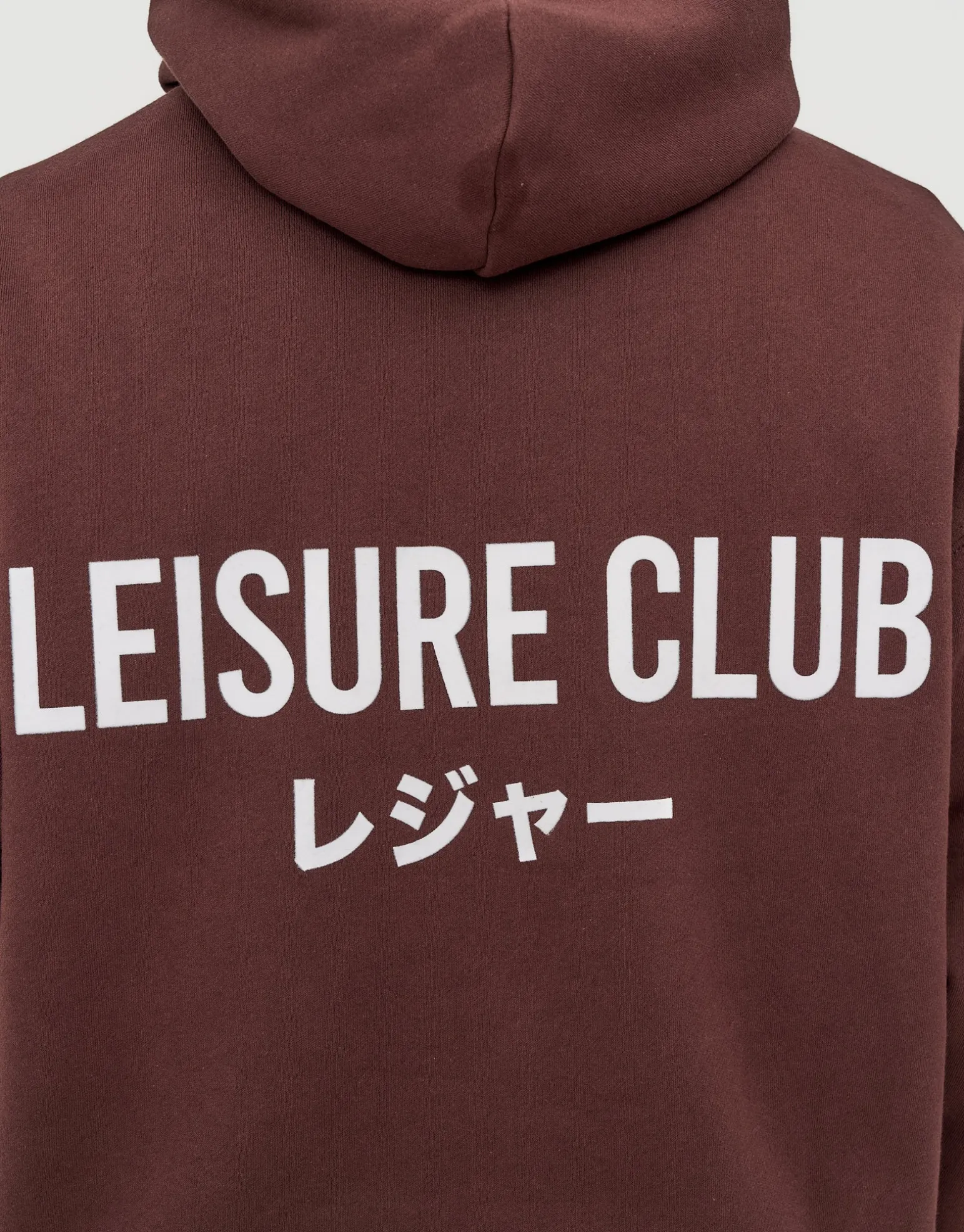 Leisure Club Print Oversized Hoodie in Black
